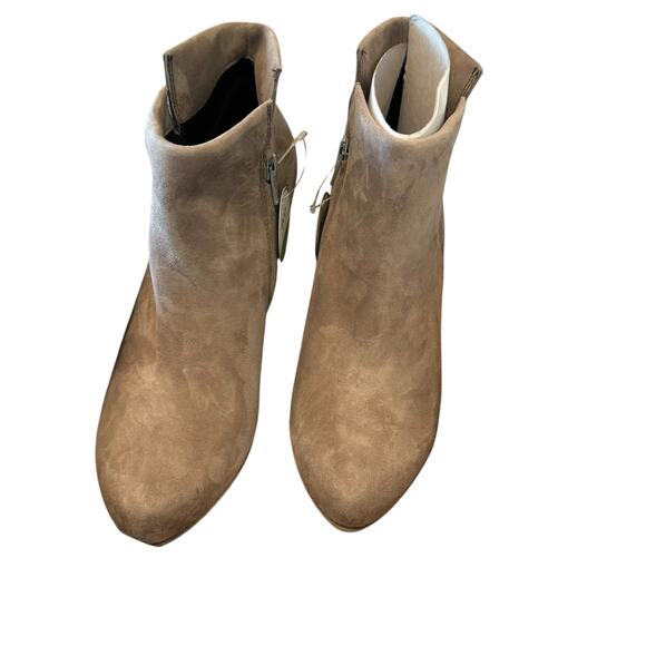 Paul Green Suave Fango Suede High Heel Ankle Boots Almond Toe Size 8.5 NWB - Picture 7 of 12